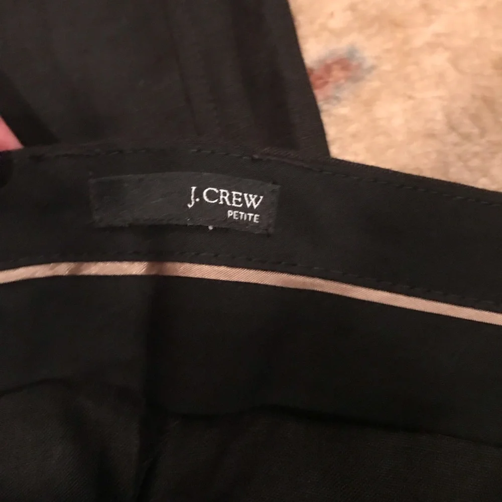 J. Crew Petite Black Linen Trousers - Picture 5 of 6